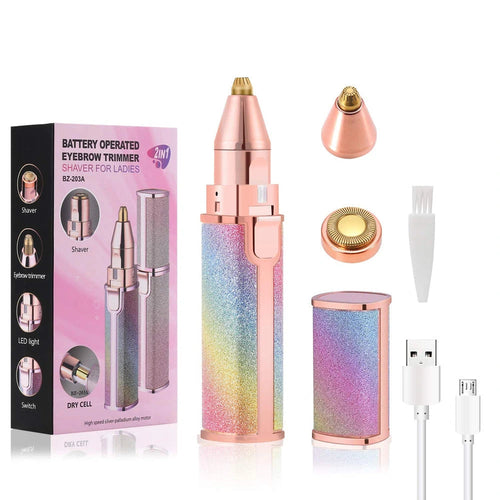 2 In 1 Rechargeable Electric Eyebrow Trimmer