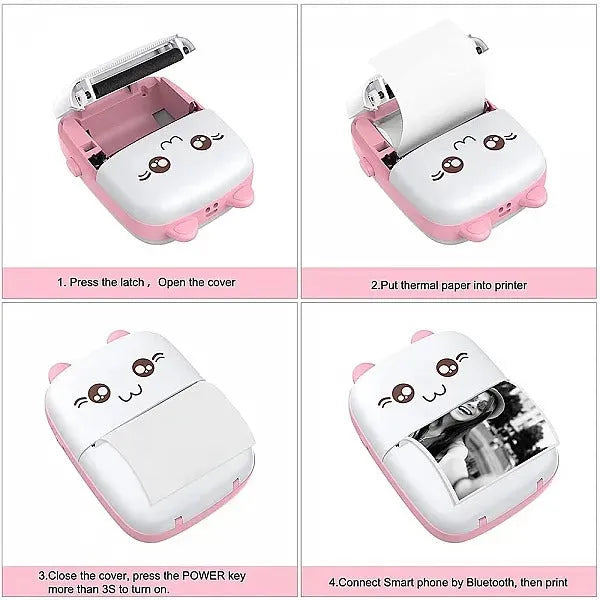 Mini Portable Photo Printer — Bluetooth Instant Pocket Printer