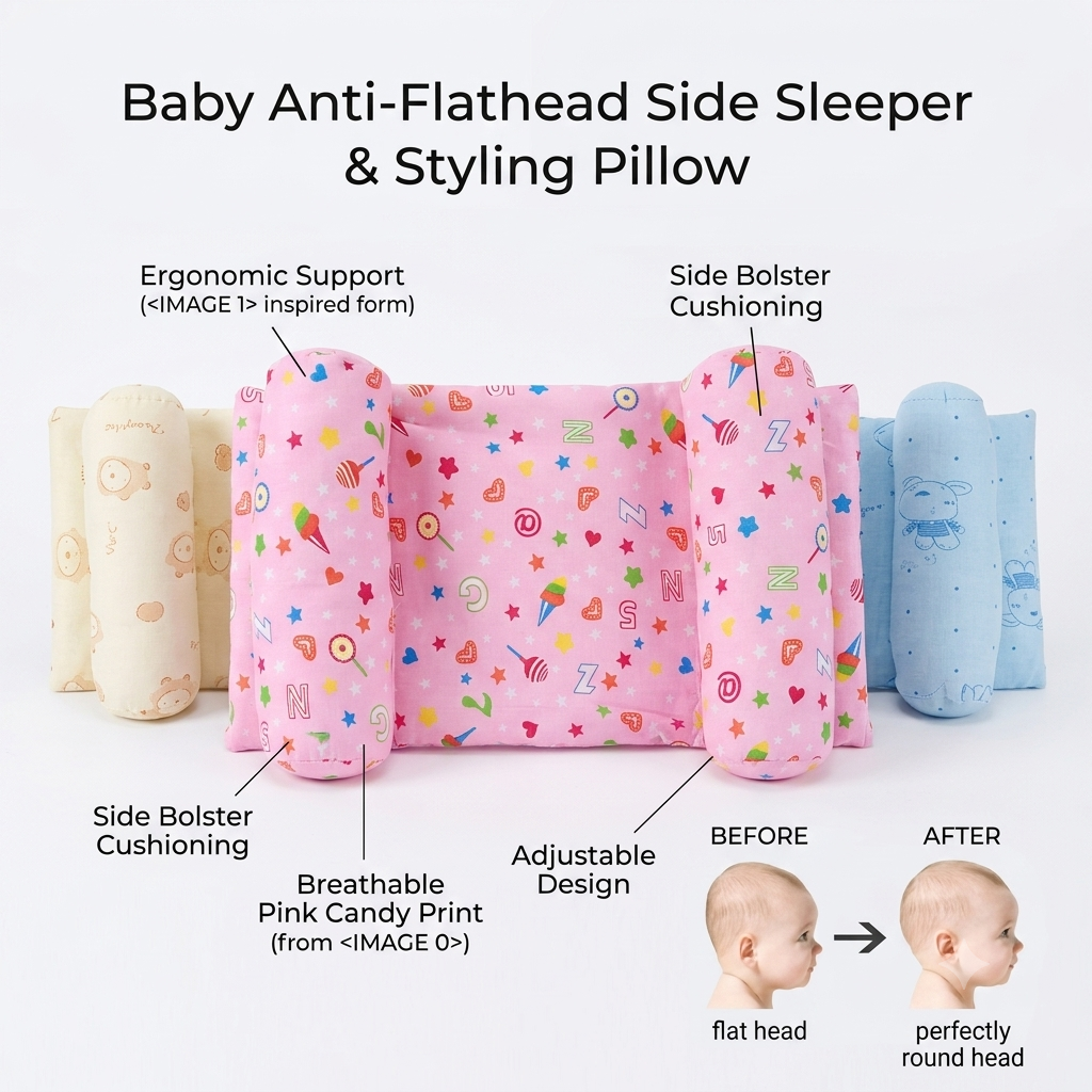 Baby Anti-Roll Sleeping Positioner Pillow
